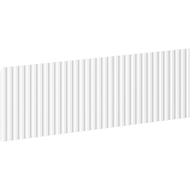 Mexen Rivel gerillter Front für Badezimmer-Schränkekorpus 60 x 20 cm, weiß matt - 91A20-0600-235-1-01