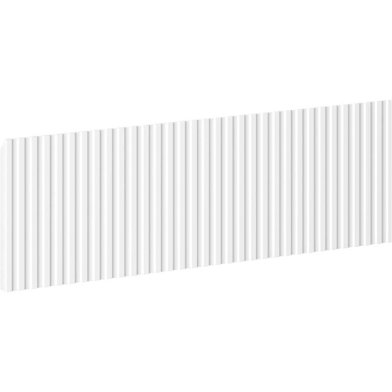 Mexen Rivel Front gerillt für den Badezimmerschrankkorpus 70 x 20 cm, weiß matt - 91A20-0700-235-1-01