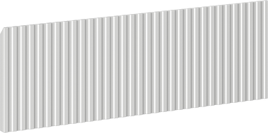 Mexen Rivel Front für den Badschrankkorpus geriffelt 50 x 20 cm, graumatt - 91A20-0500-235-1-62