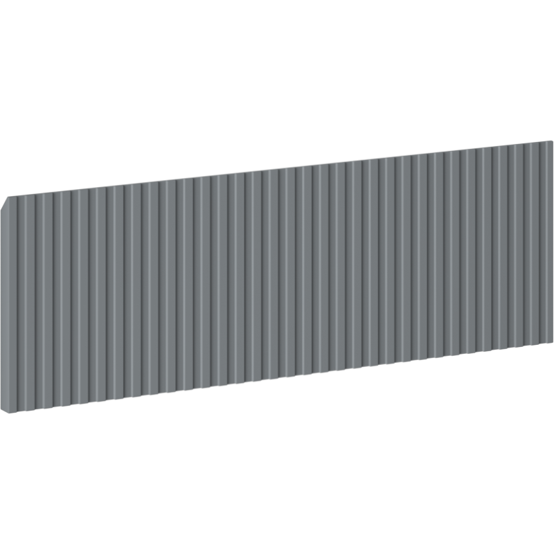 Mexen Rivel Front Rillen für Waschtischunterschrank 70 x 20 cm, Graphit Matt - 91A20-0700-235-1-66