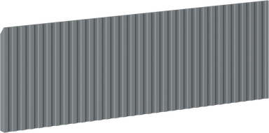 Mexen Rivel Front gerieft zum Korpus des Badezimmerschranks 60 x 20 cm, Graphit matt - 91A20-0600-235-1-66