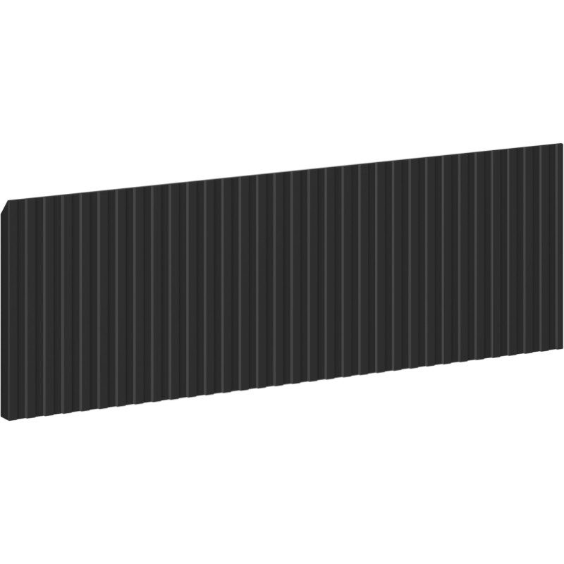 Mexen Rivel geriffelter Front für den Badezimmerkorpusschrank 60 x 20 cm, schwarz matt - 91A20-0600-235-1-71