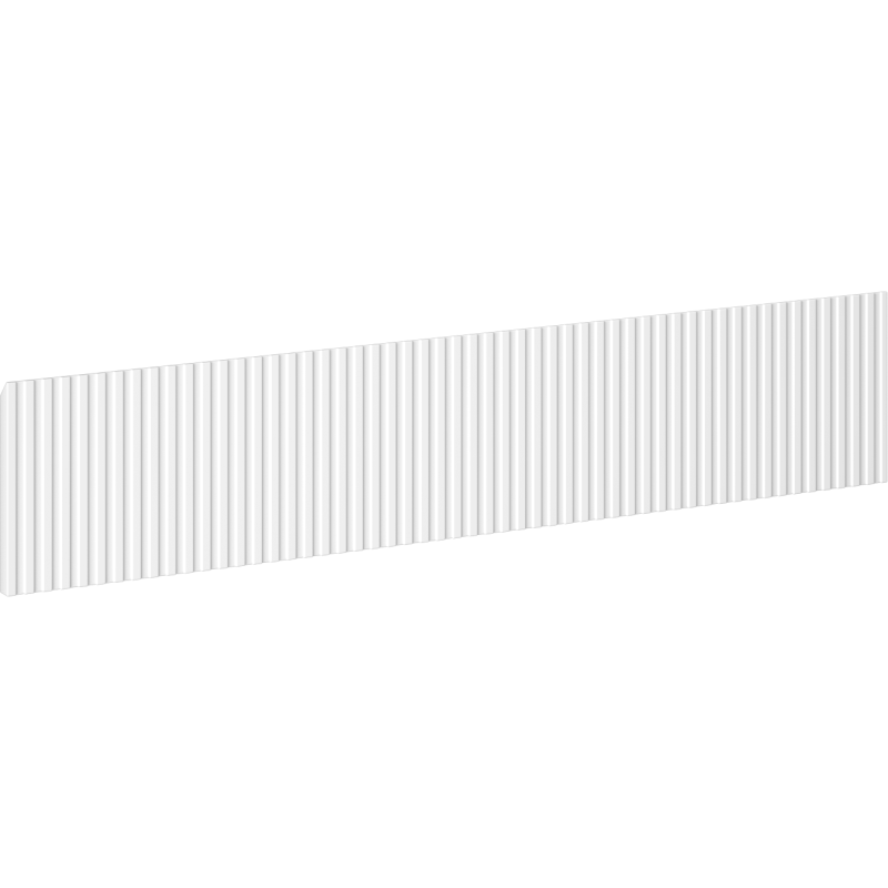 Mexen Rivel gerillter Front für Badmöbelkorpus 80 x 20 cm, weiß matt - 91A20-0800-235-1-01