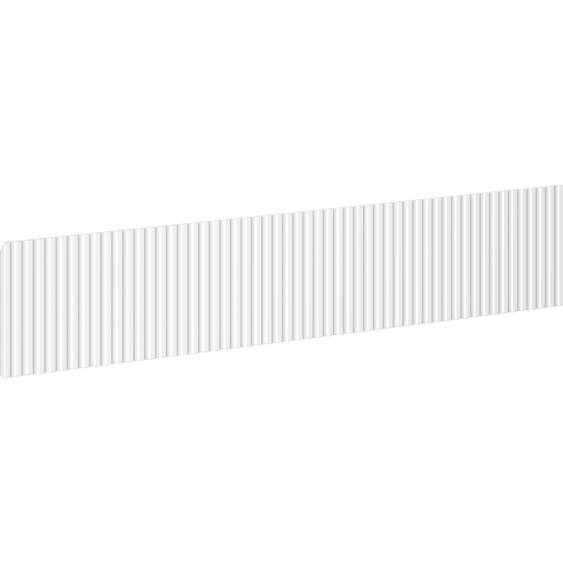 Mexen Rivel Front mit Rillen für den Badschrankkorpus 100 x 20 cm, weiß matt - 91A20-1000-235-1-01