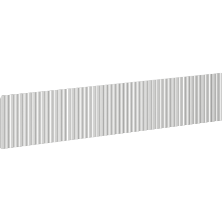 Mexen Rivel Front geriffelt für Badezimmermöbelkorpus 80 x 20 cm, graumatt - 91A20-0800-235-1-62