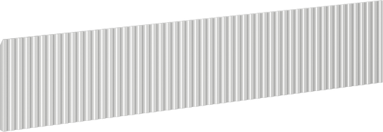 Mexen Rivel Front geriffelt für Waschtischunterschrank 90 x 20 cm, Grau Matt - 91A20-0900-235-1-62