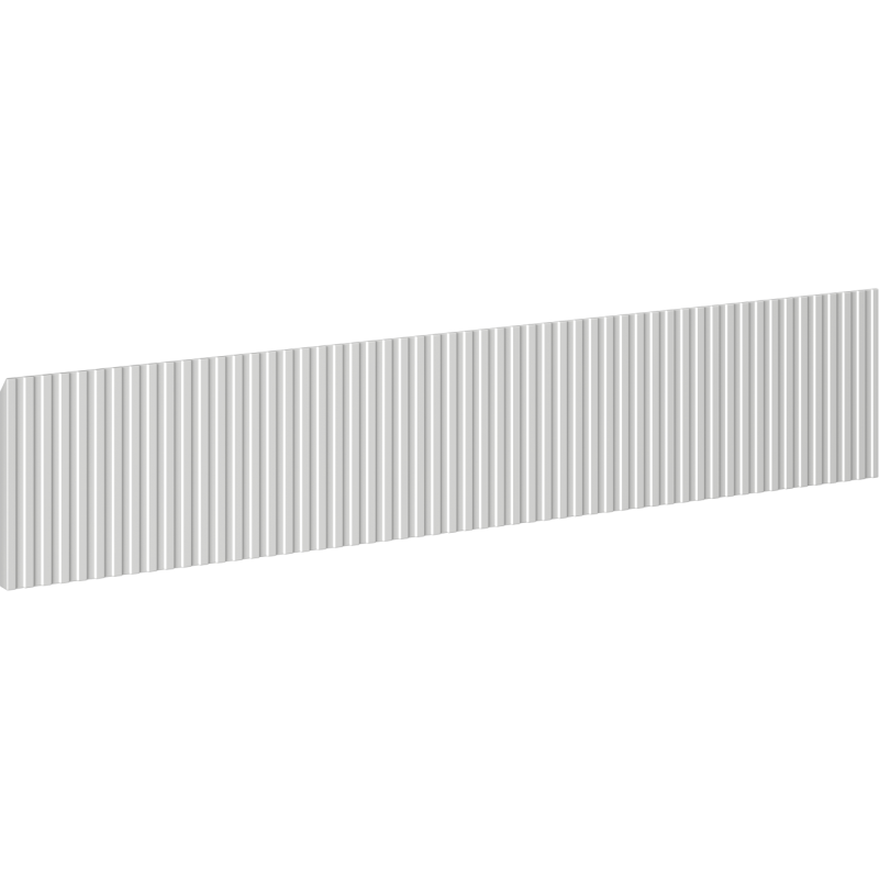 Mexen Rivel gefräste Front für Badezimmerschrankkorpus 100 x 20 cm, Grau Matt - 91A20-1000-235-1-62