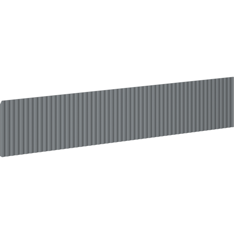 Mexen Rivel Front geriffelt für Waschtischunterschrank 100 x 20 cm, Graphit matt - 91A20-1000-235-1-66