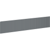 Mexen Rivel Front geriffelt für Waschtischunterschrank 100 x 20 cm, Graphit matt - 91A20-1000-235-1-66