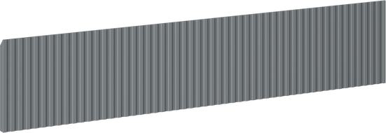 Mexen Rivel Front geriffelt für Waschtischunterschrank 100 x 20 cm, Graphit matt - 91A20-1000-235-1-66