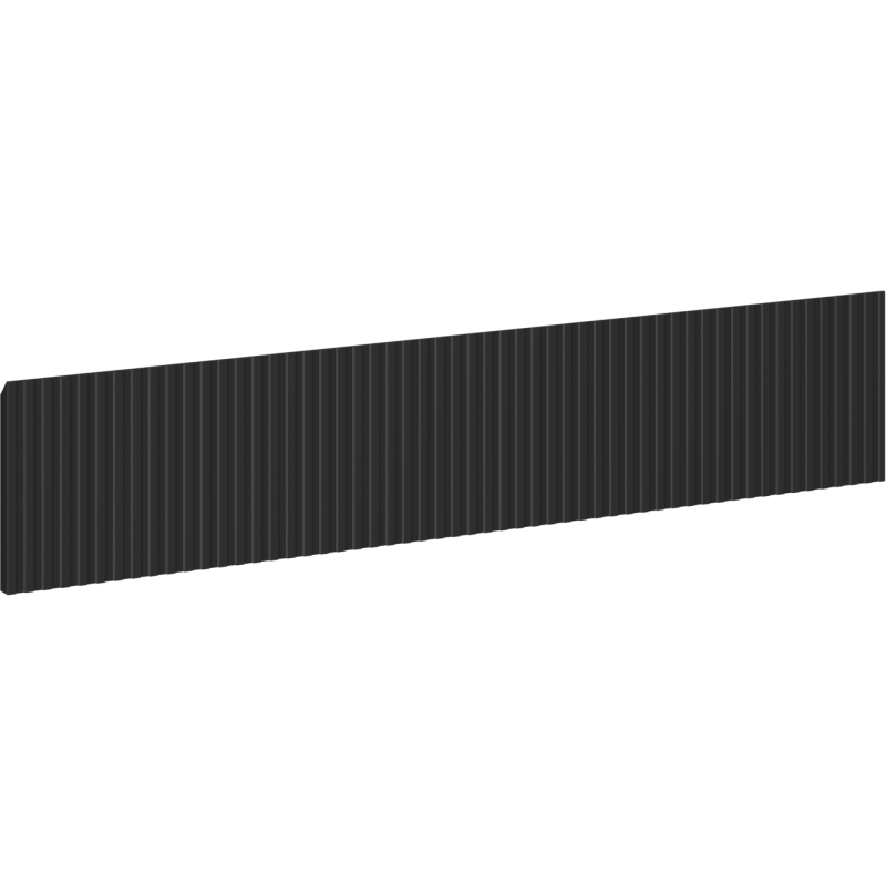 Mexen Rivel Front geriffelt für Badeschrank 90 x 20 cm, schwarz matt - 91A20-0900-235-1-71