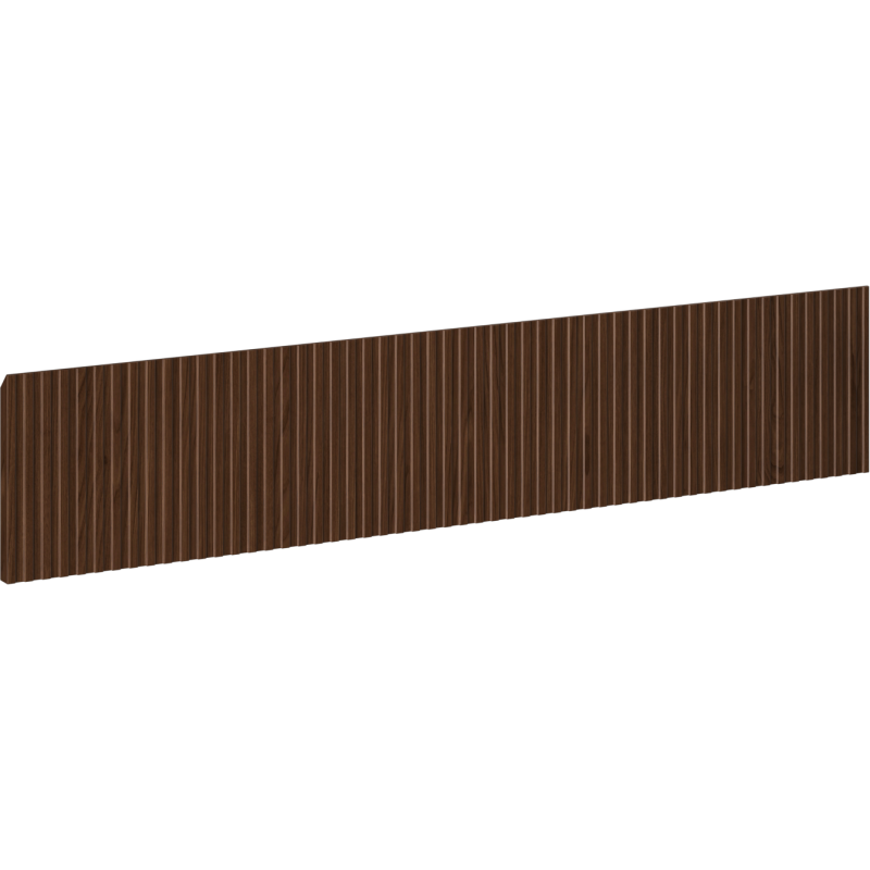 Mexen Rivel gerillte Front für Korpus des Badezimmerschranks 80 x 20 cm, Nussbaum - 91A20-0800-235-1-86