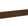 Mexen Rivel gerillte Front für Korpus des Badezimmerschranks 80 x 20 cm, Nussbaum - 91A20-0800-235-1-86
