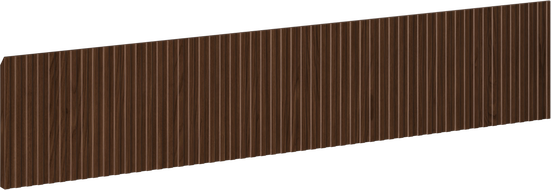 Mexen Rivel gerillte Front für Korpus des Badezimmerschranks 80 x 20 cm, Nussbaum - 91A20-0800-235-1-86