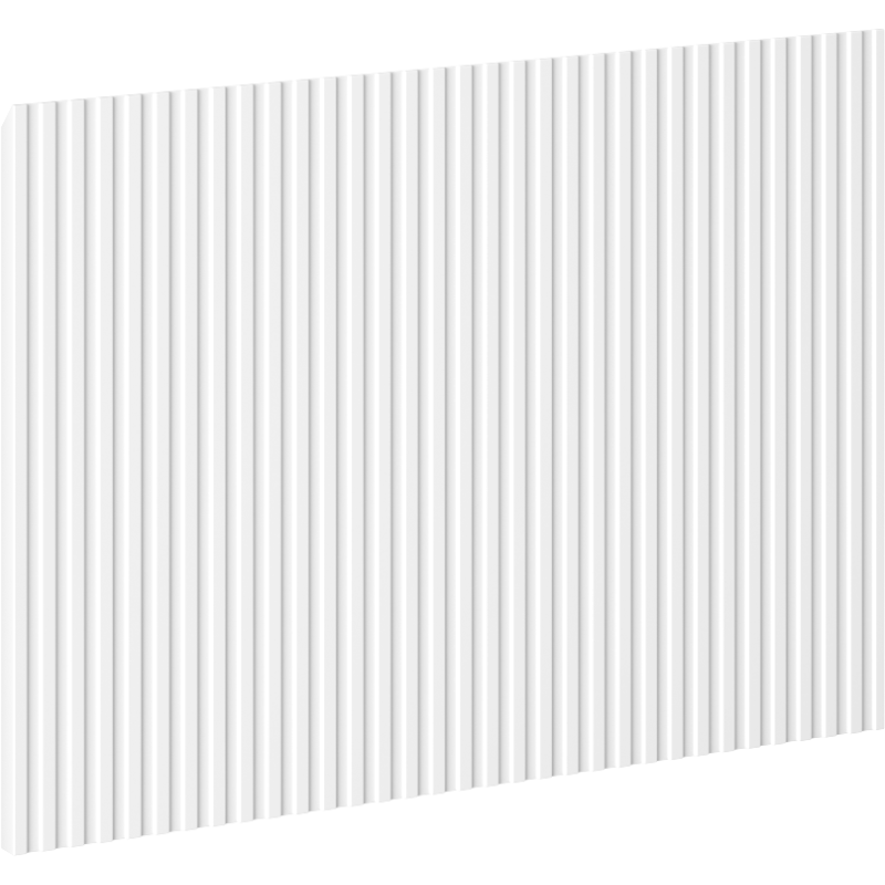 Mexen Rivel Front gerillt für den Schrankkorpus 70 x 43,5 cm, weiß matt - 91A20-0700-470-1-01