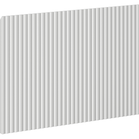 Mexen Rivel Front geriffelt für den Korpus des Badezimmerschranks 40 x 43,5 cm, graumatt - 91A20-0400-470-1-62