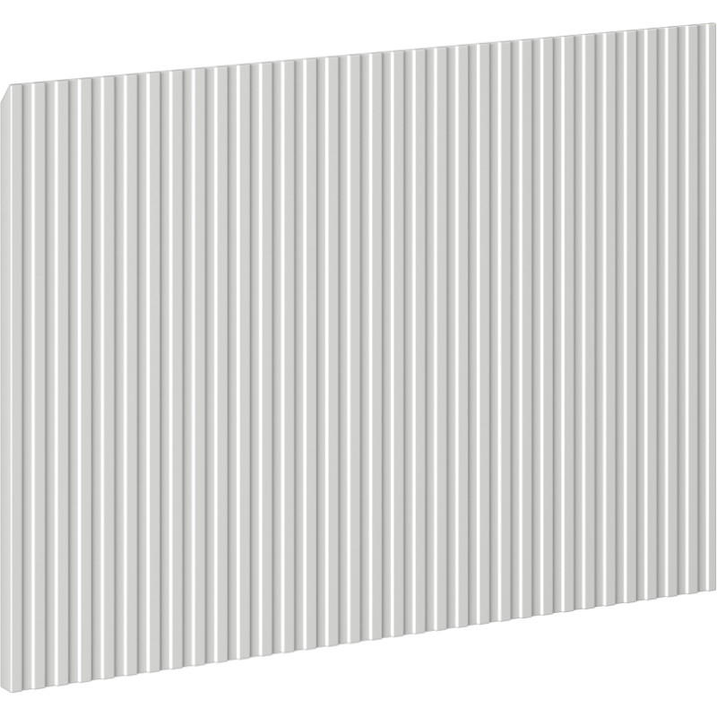 Mexen Rivel Front geriffelt für den Korpus des Badezimmerschranks 60 x 43,5 cm, graumatt - 91A20-0600-470-1-62
