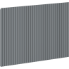 Mexen Rivel geriffelter Front für den Korpus des Badezimmerschranks 45 x 43,5 cm, Graphit Matt - 91A20-0450-470-1-66