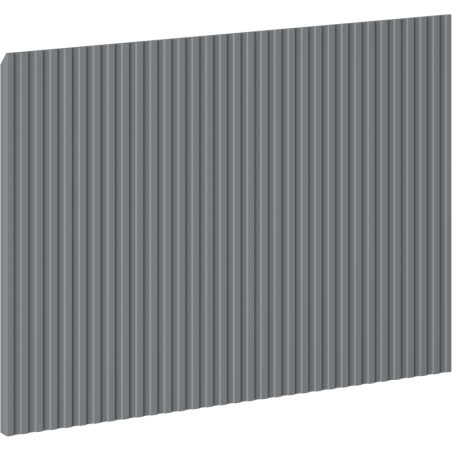 Mexen Rivel Front geriffelt für Badschrankkorpus 70 x 43,5 cm, Graphit Matt - 91A20-0700-470-1-66