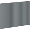 Mexen Rivel Front geriffelt für Badschrankkorpus 70 x 43,5 cm, Graphit Matt - 91A20-0700-470-1-66