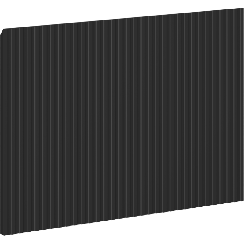 Mexen Rivel Front geriffelt für den Badezimmerschrankkorpus 40 x 43,5 cm, schwarz matt - 91A20-0400-470-1-71