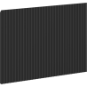 Mexen Rivel Front geriffelt für Badschrankkorpus 60 x 43,5 cm, Schwarz matt - 91A20-0600-470-1-71