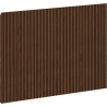 Mexen Rivel geriffeltes Frontteil für Waschtischunterschrank 60 x 43,5 cm, Walnuss - 91A20-0600-470-1-86