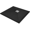 Mexen Stone+ quadratische Komposit-Duschwanne 80 x 80 cm, schwarz - 44708080