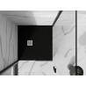 Mexen Stone+ quadratische Duschwanne aus Verbundwerkstoff 90 x 90 cm, schwarz - 44709090