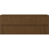 Mexen Rivel Badezimmerschrank unter Waschbecken 120 cm, 2 Schubladen, gerillt, Nuss - 91A20-12047-2-BFF86