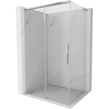 Mexen Rox L Duschkabine verschiebbar 110 x 85 cm, transparent, Chrom - 8C2L-110-085-01-00