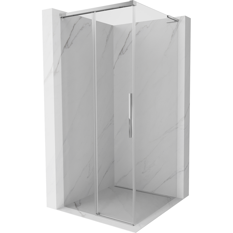 Mexen Rox L Duschkabine verschiebbar 90 x 90 cm, transparent, Chrom - 8C2L-090-090-01-00