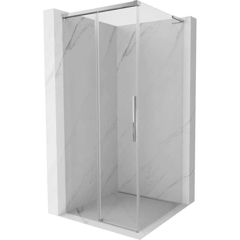 Mexen Rox L Duschkabine zum Schieben 95 x 95 cm, transparent, chrom - 8C2L-095-095-01-00
