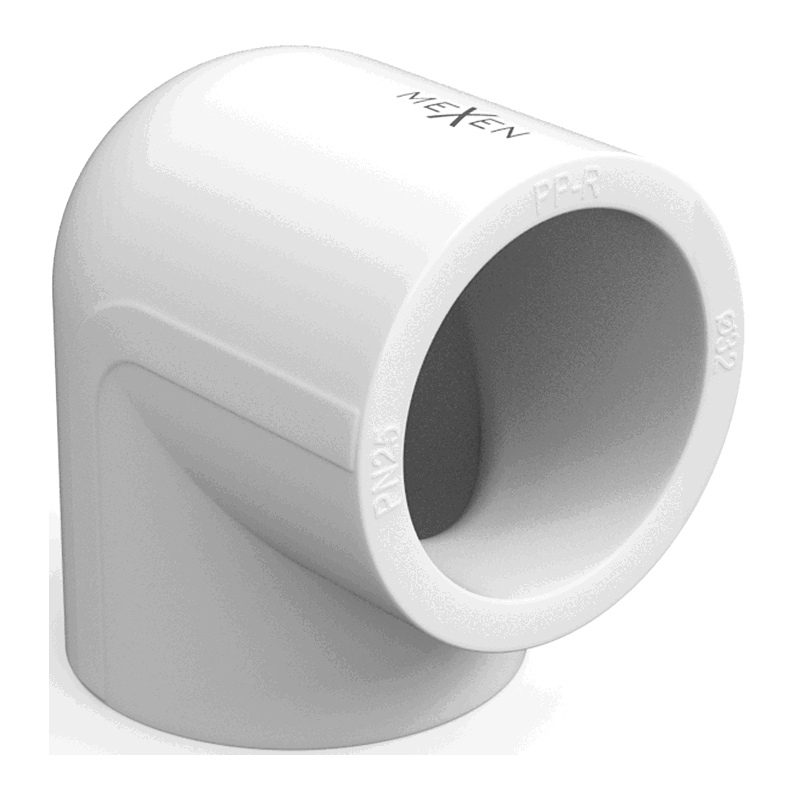 Mexen PPR 90° geschweißtes Knie für PPR-Rohre 40 x 40, PN25 - W97324-4040-00