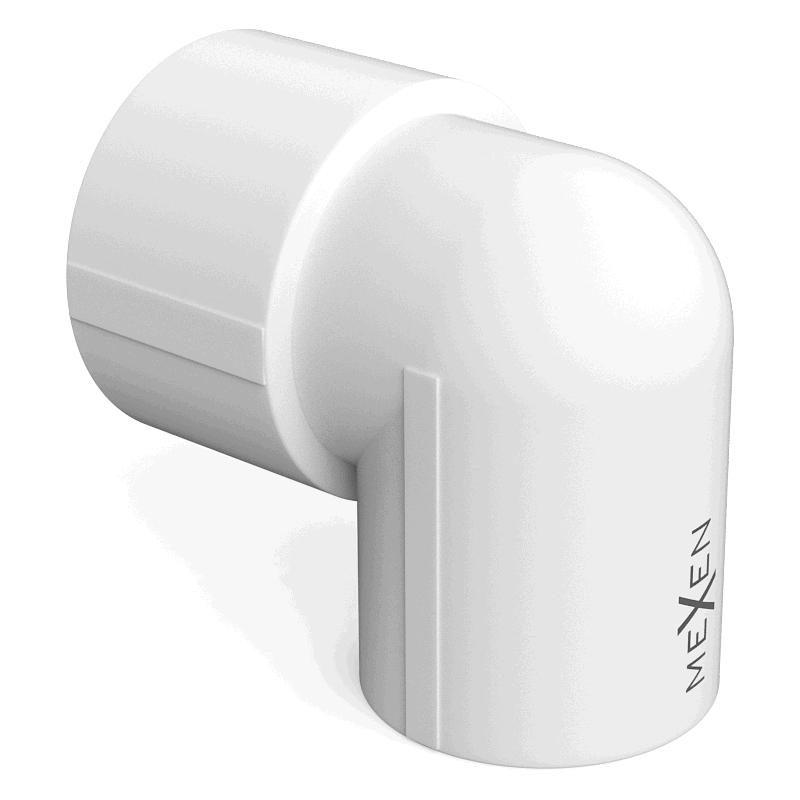 Mexen PPR Reduktionsbogen 90° geschweißt für PPR-Rohre 25 x 20, PN25 - W97325-2520-00