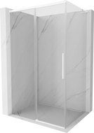 Mexen Rox L Duschkabine mit Schiebetür 95 x 70 cm, transparent, weiß - 8C2L-095-070-20-00