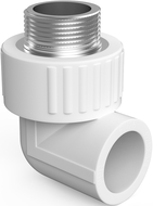 Mexen PPR 90° geschweißter Bogen für PPR-Rohre 20 x 3/4 AG - W97327-2034M-00