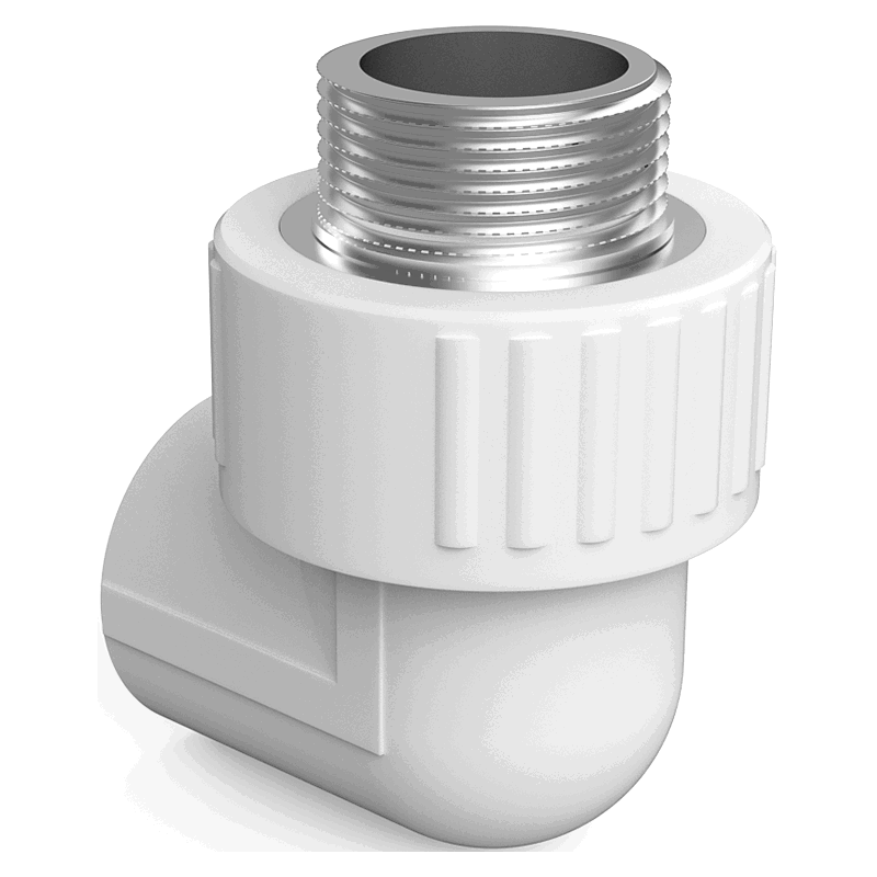 Mexen PPR 90° geschweißtes Knie für PPR-Rohre 40 x 5/4 AG - W97327-4054M-00