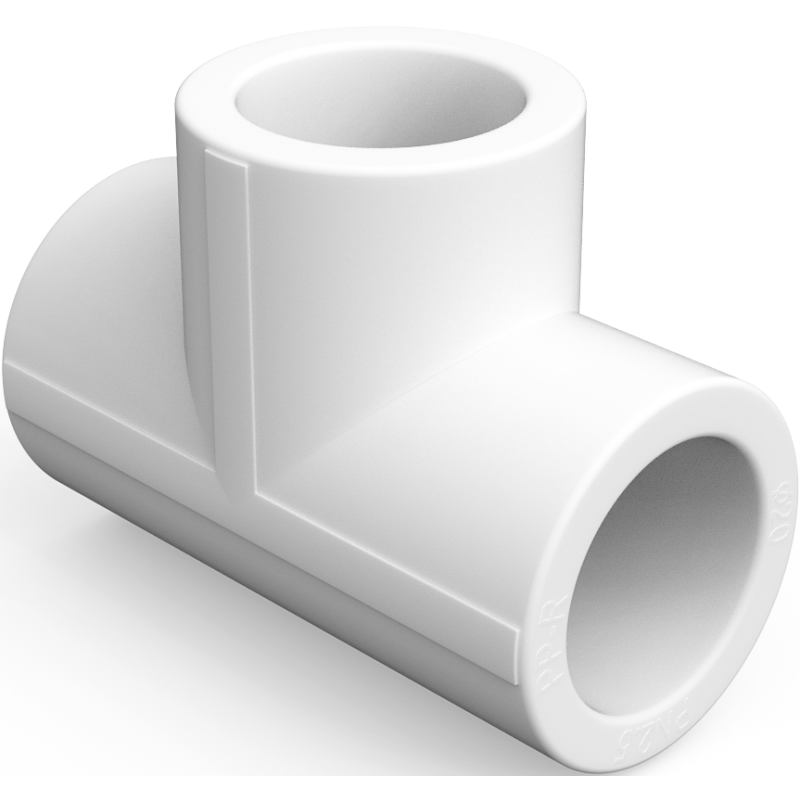 Mexen PPR geschweißtes T-Stück für PPR-Rohre 25 x 25 x 25, PN25 - W97330-252525-00