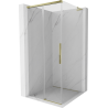 Mexen Rox L Schiebeduschkabine 90 x 90 cm, transparent, gold - 8C2L-090-090-50-00