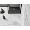 Mexen Stone+ quadratische Duschwanne aus Verbundwerkstoff 90 x 90 cm, Anthrazit - 44719090