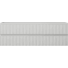 Mexen Rivel Badezimmerschrank für Waschbecken 140 cm, 2 Schubladen, geriffelt, graumatt - 91A20-14047-2-BFF62