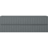 Mexen Rivel Badezimmerschrank 140 cm, 2 Schubladen, geriffelt, Graphit matt - 91A20-14047-2-BFF66