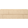 Mexen Rivel Badezimmerschrank unter dem Waschbecken 140 cm, 2 Schubladen, geriffelt, Eiche - 91A20-14047-2-BFF81