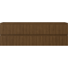 Mexen Rivel Badezimmerschrank 140 cm, 2 Schubladen, geriffelt, Nussbaum - 91A20-14047-2-BFF86
