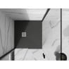 Mexen Stone+ quadratische Duschwanne aus Verbundwerkstoff 100 x 100 cm, Anthrazit - 44711010