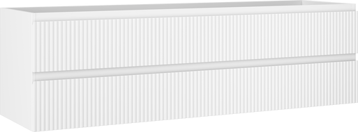 Mexen Rivel Badezimmermöbel 160 cm, 2 Schubladen, geriffelt, weiß matt - 91A20-16047-2-BFF01