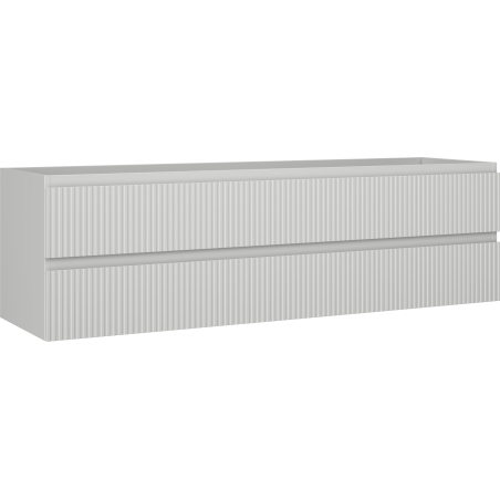 Mexen Rivel Badezimmerunterschrank 160 cm, 2 Schubladen, gerillt, grau matt - 91A20-16047-2-BFF62
