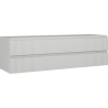 Mexen Rivel Badezimmerunterschrank 160 cm, 2 Schubladen, gerillt, grau matt - 91A20-16047-2-BFF62