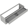 Mexen Rivel Badezimmerunterschrank 160 cm, 2 Schubladen, gerillt, grau matt - 91A20-16047-2-BFF62
